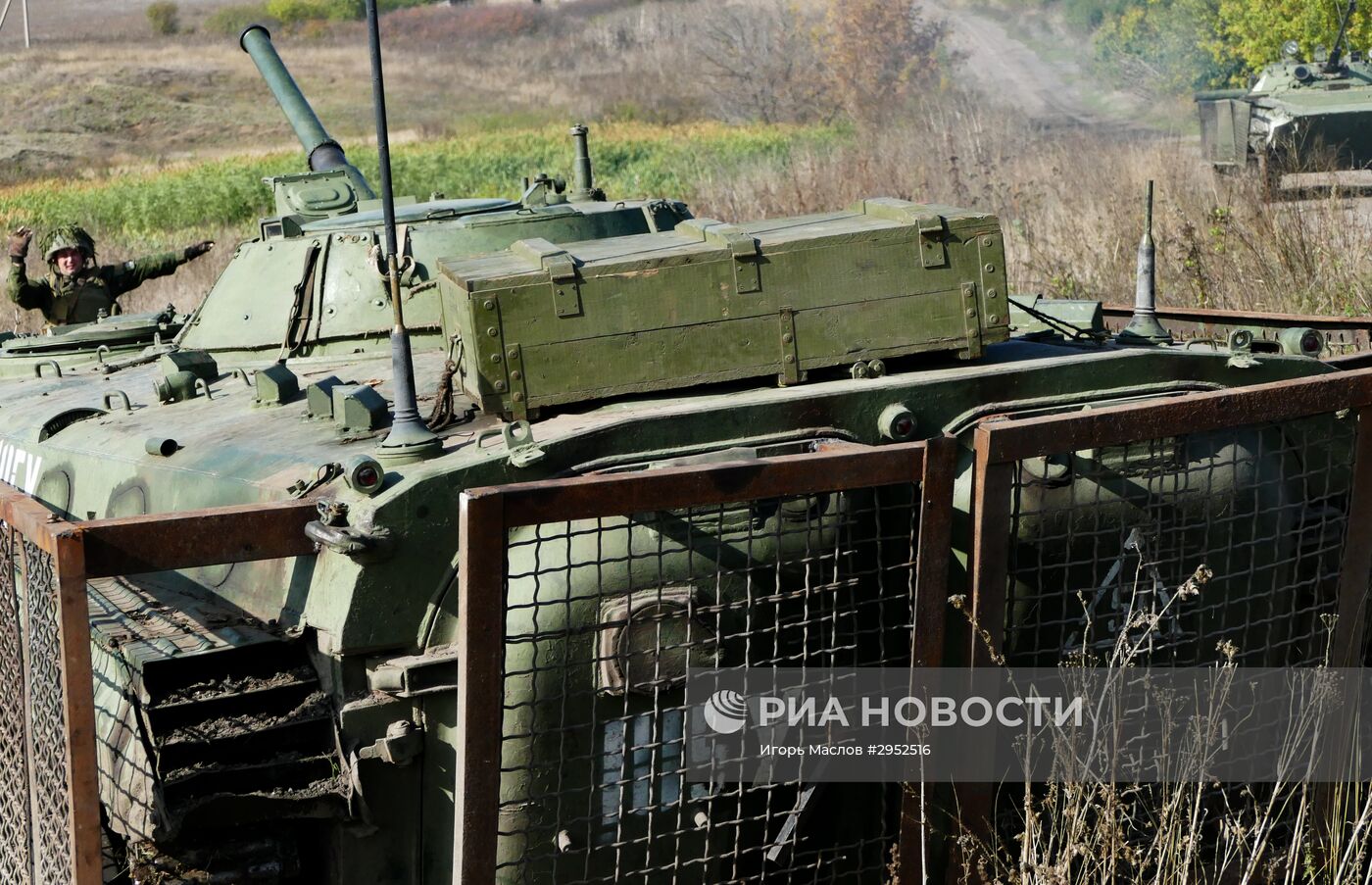 Разведение сил в районе села Петровское в Донецкой области