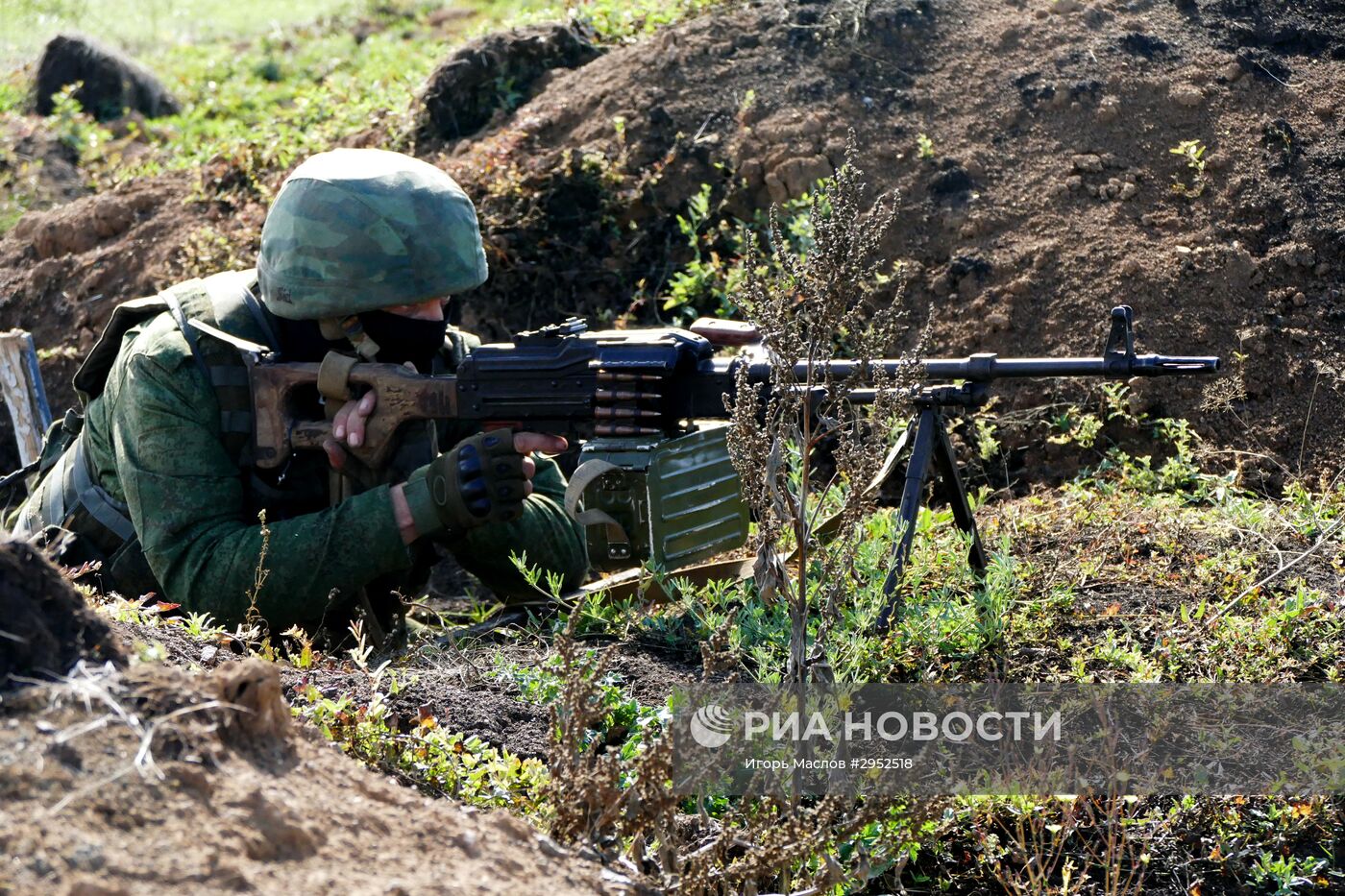 Разведение сил в районе села Петровское в Донецкой области