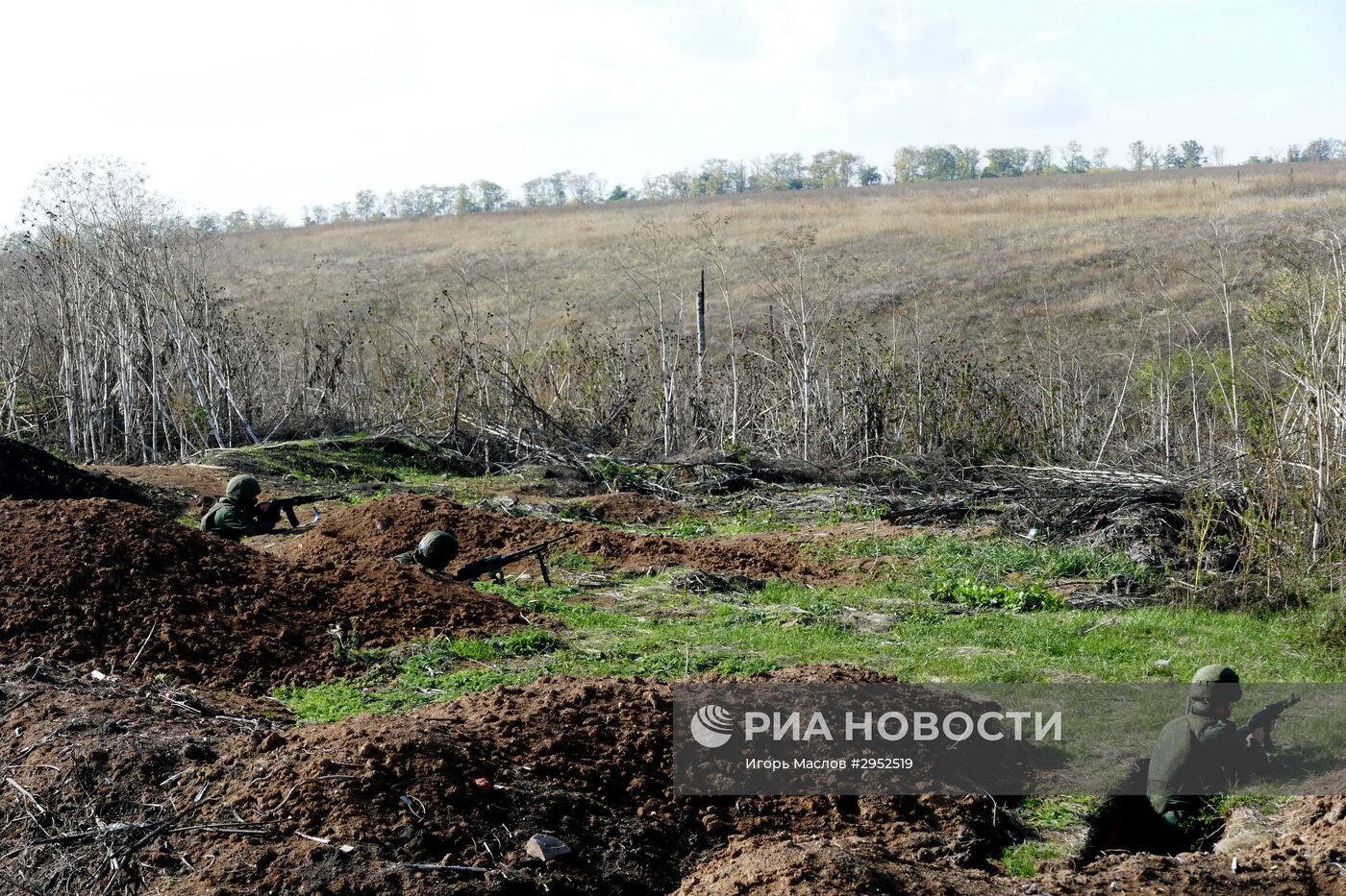 Разведение сил в районе села Петровское в Донецкой области