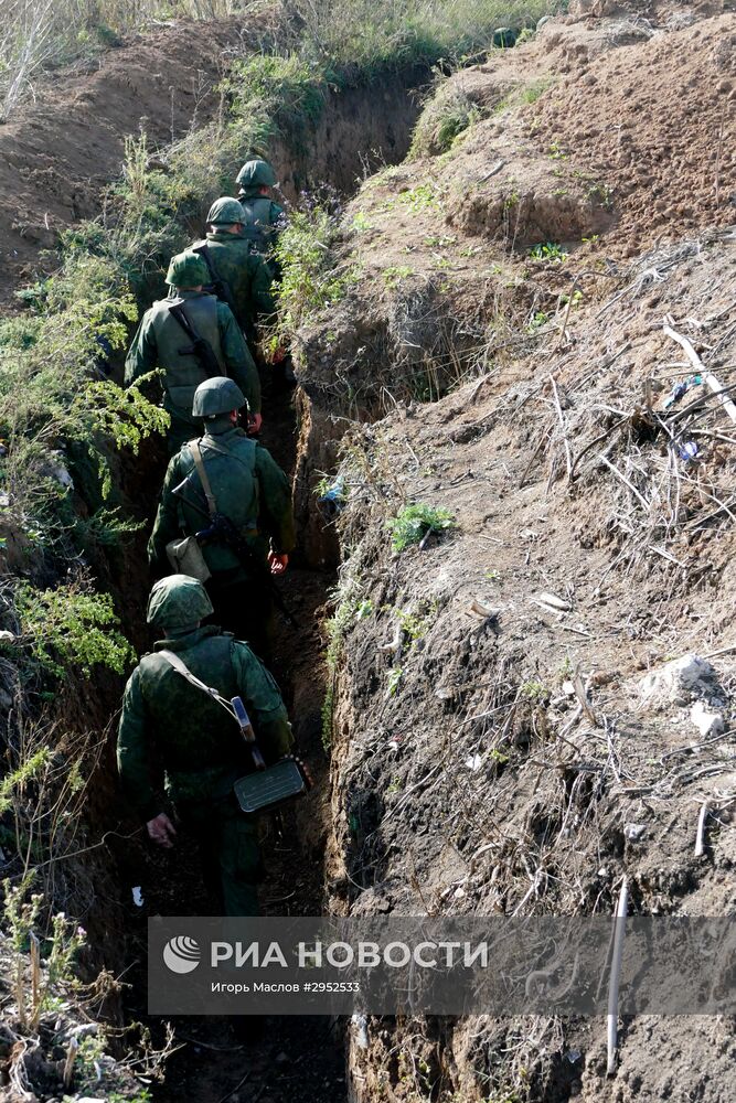 Разведение сил в районе села Петровское в Донецкой области