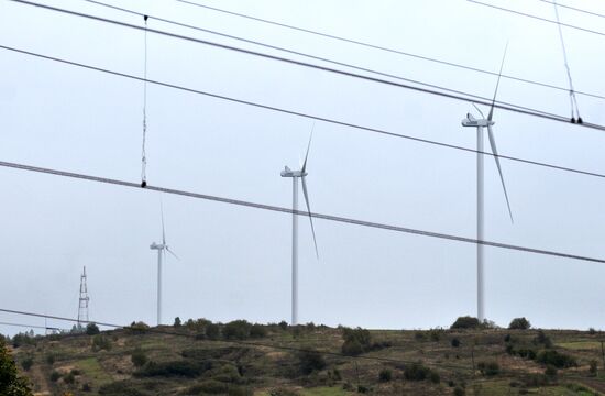 Открытие ветровой электростанции в Карпатах