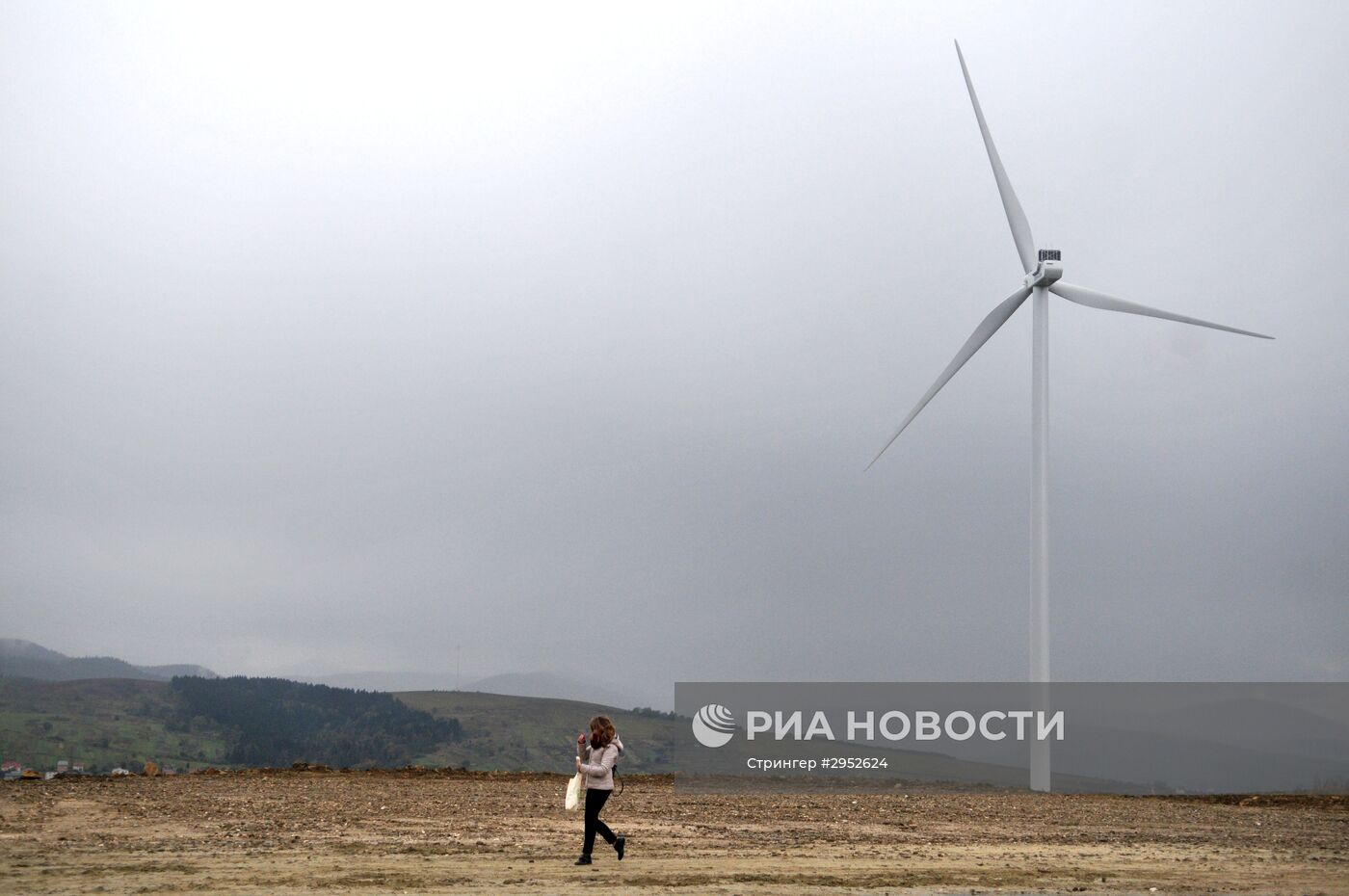 Открытие ветровой электростанции в Карпатах