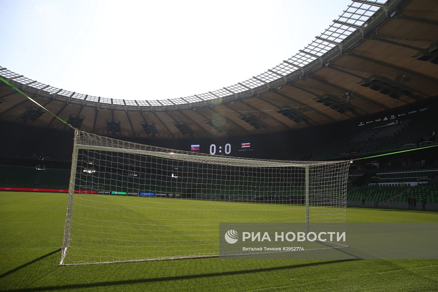 Стадион ФК "Краснодар" готовится принять первый официальный матч