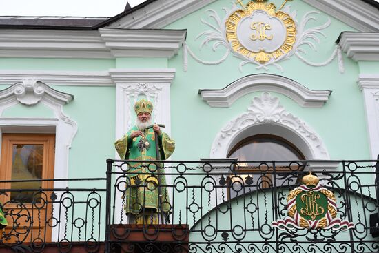 Патриаршее служение в день памяти преподобного Сергия Радонежского в Троице-Сергиевой лавре