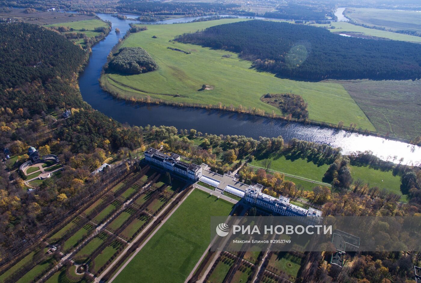 Усадьба "Архангельское" с высоты птичьего полета