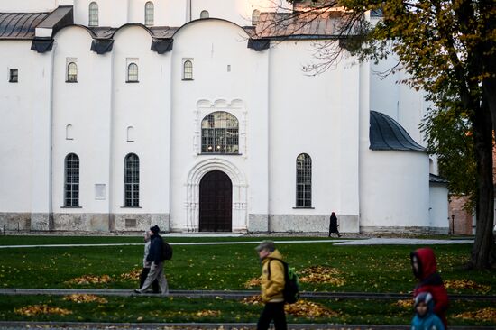 Золотая осень в Великом Новгороде