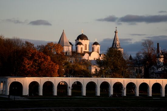 Золотая осень в Великом Новгороде