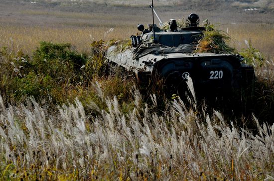 Учения бригады морской пехоты Тихоокеанского флота