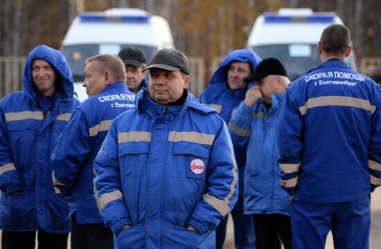 Передача машин скорой медицинской помощи Свердловской области