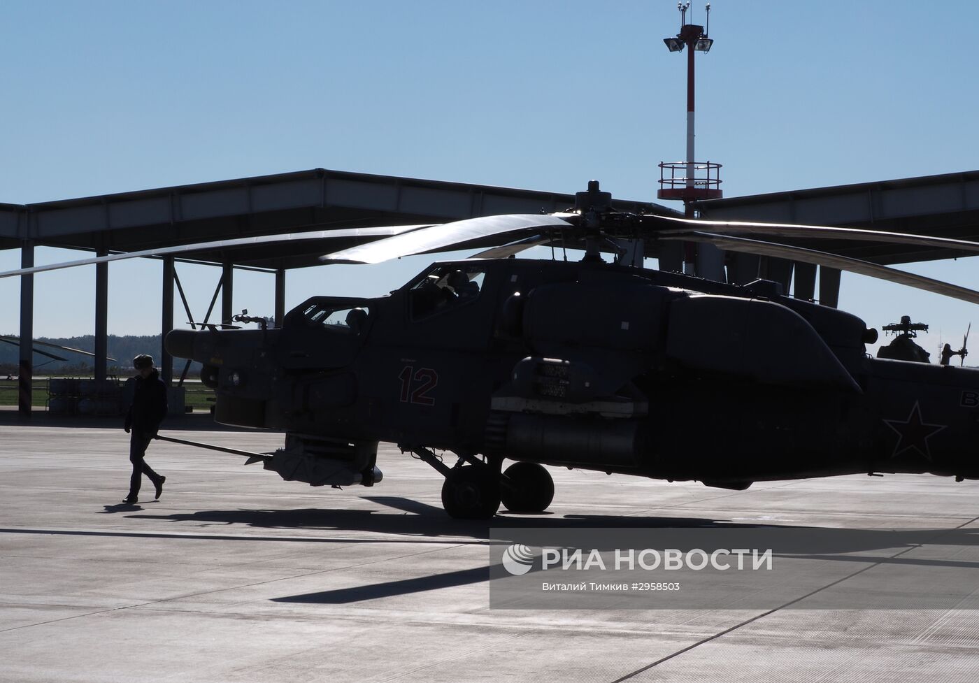 Учения вертолетного полка в Краснодарском крае