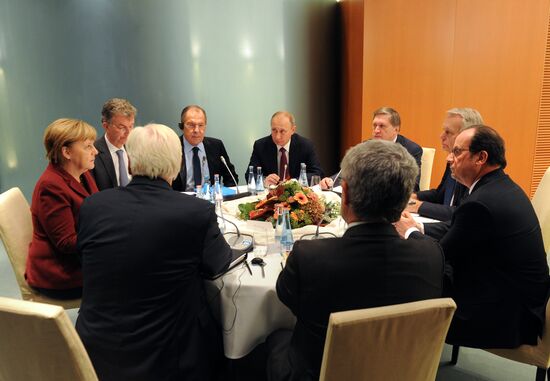 Встреча лидеров стран "нормандской четверки" в Берлине