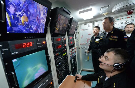 Учение подразделений аварийно-спасательной службы Тихоокеанского флота