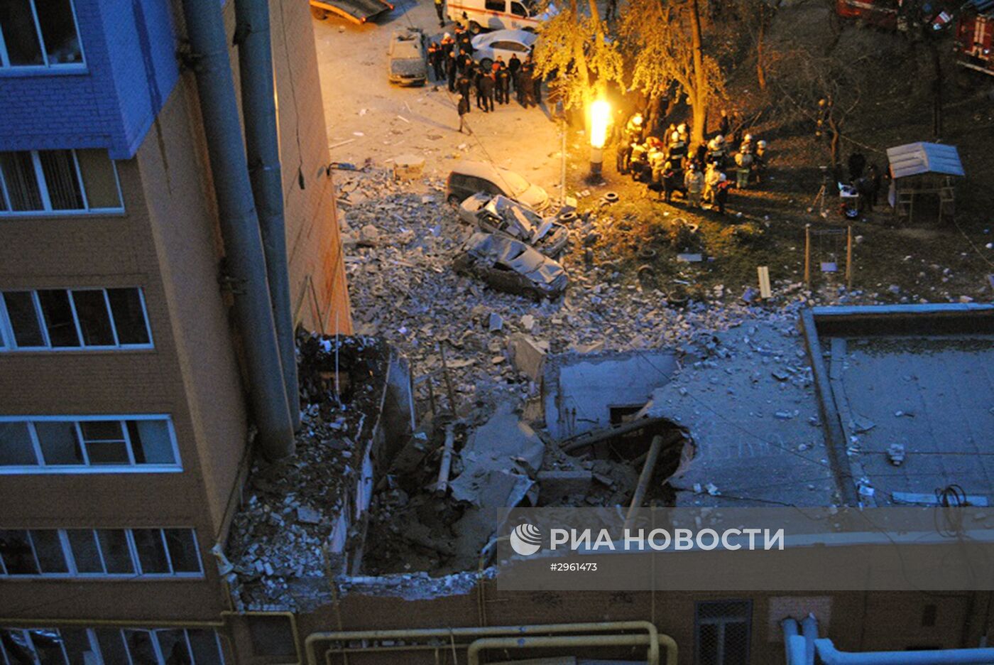 Взрыв газа в жилом доме в Рязани
