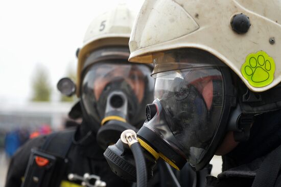 Учения по ликвидации последствий пожаров в Казани