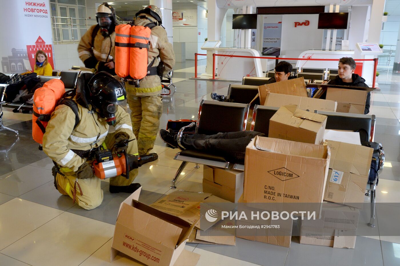Учения по ликвидации последствий пожаров в Казани