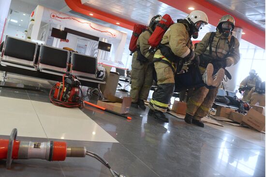 Учения по ликвидации последствий пожаров в Казани