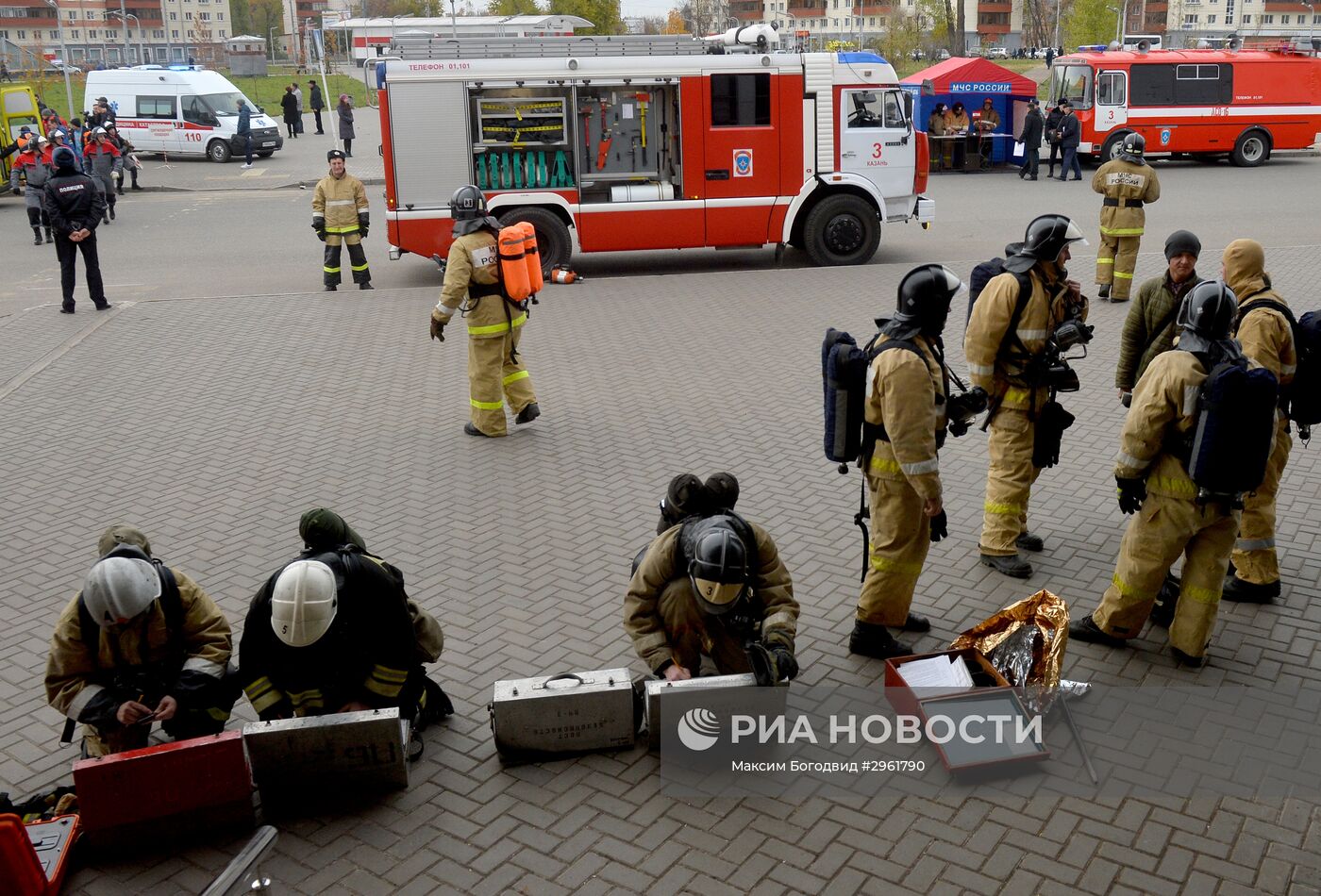 Учения по ликвидации последствий пожаров в Казани