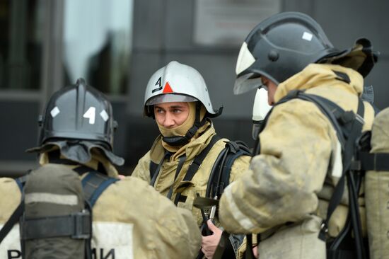 Учения по ликвидации последствий пожаров в Казани