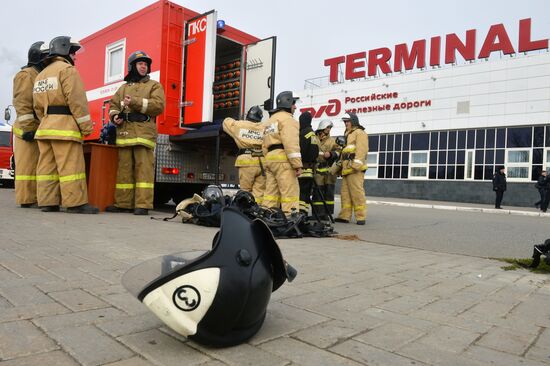 Учения по ликвидации последствий пожаров в Казани