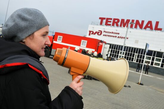 Учения по ликвидации последствий пожаров в Казани