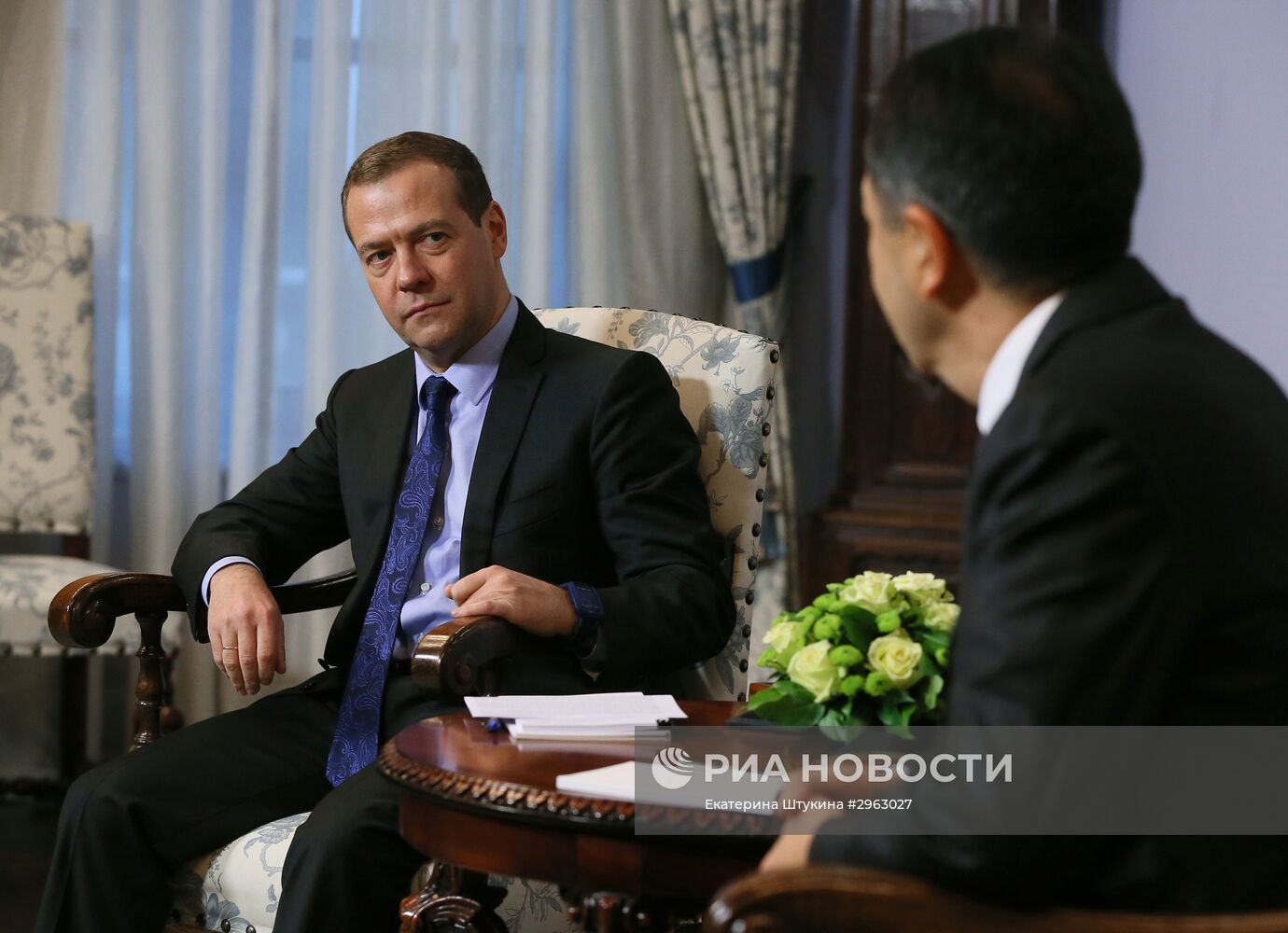 Премьер-министр РФ Д. Медведев встретился с премьер-министром Казахстана Б. Сагинтаевым