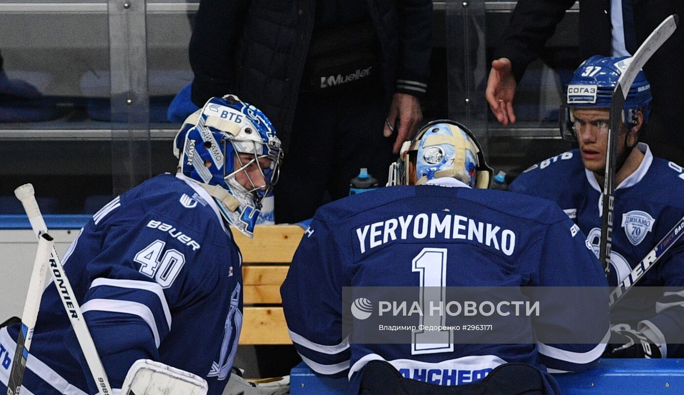 Хоккей. КХЛ. Матч "Динамо" (Москва) - "Динамо" (Рига)