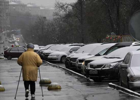 Снег в Москве