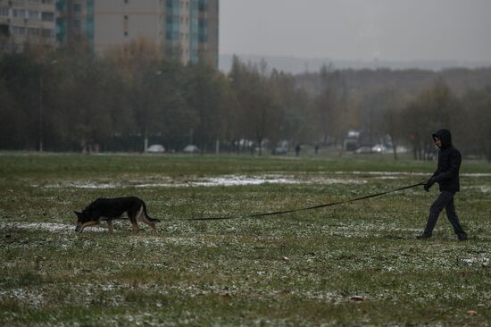 Снег в Москве