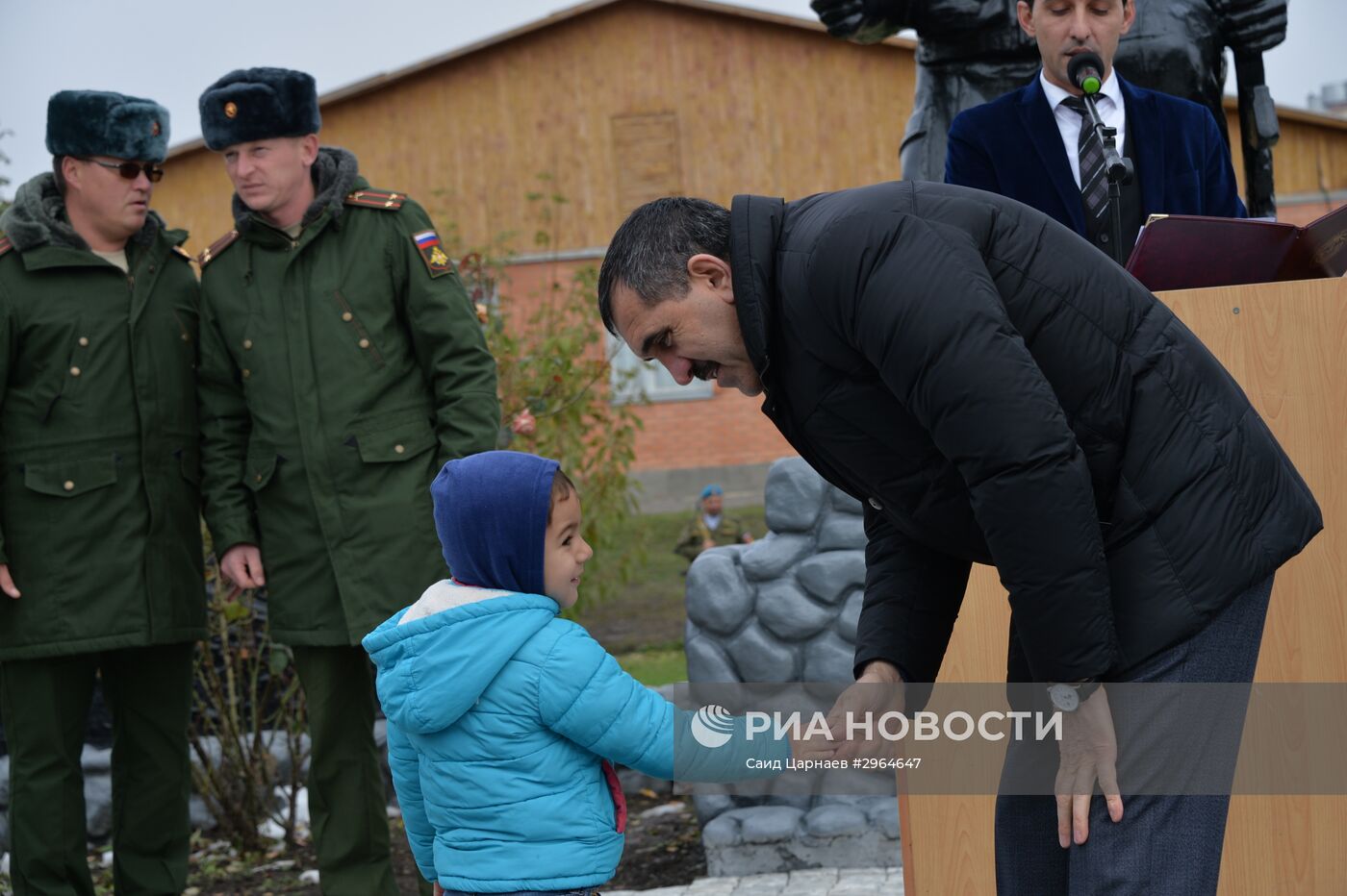 Открытие памятника бойцам спецназа ЮВО в Ингушетии