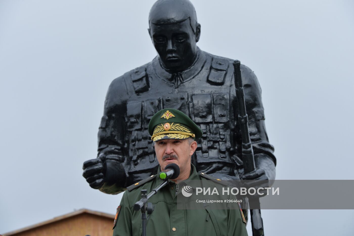 Открытие памятника бойцам спецназа ЮВО в Ингушетии