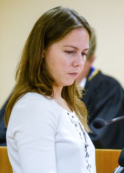 Допрос сестры Н.Савченко в киевском суде по делу против главы ЛНР И.Плотницкого