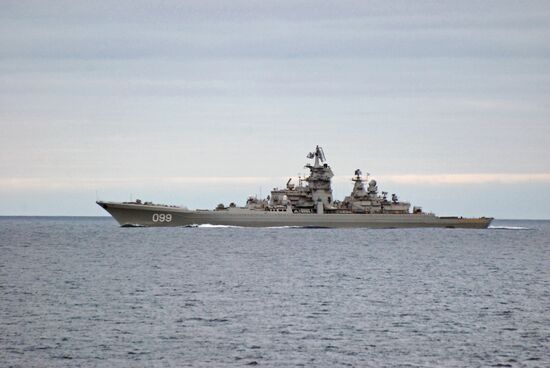 Проход авианосной группы Северного флота России через Норвежское и Северное моря