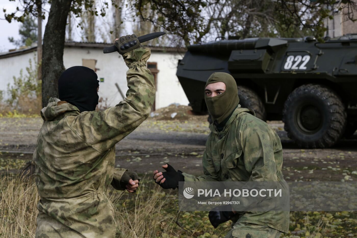 Показательные выступления пограничной службы в Крыму