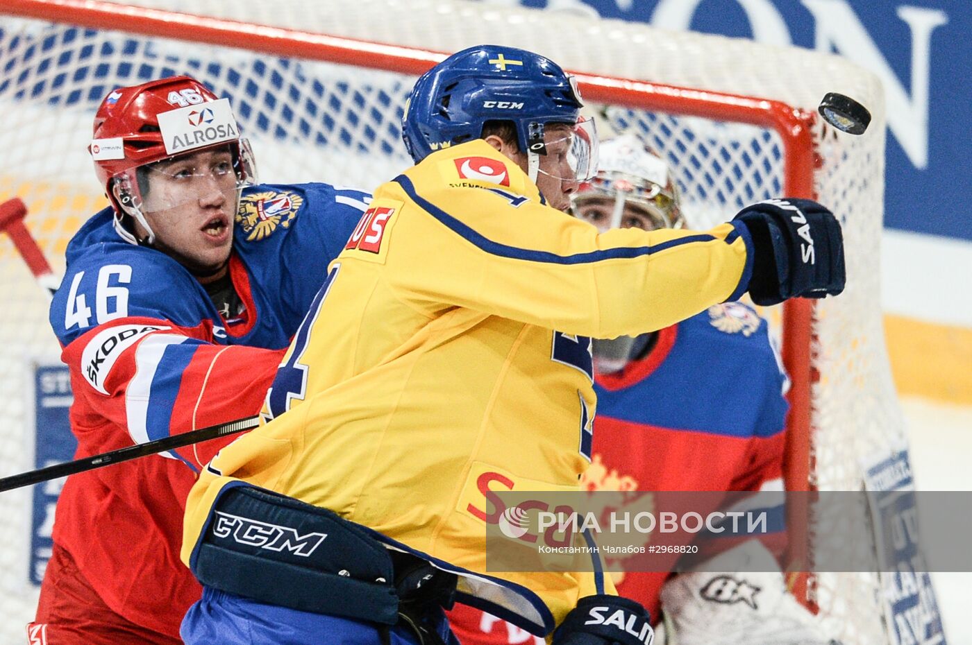Хоккей. Кубок Карьяла. Матч Швеция - Россия