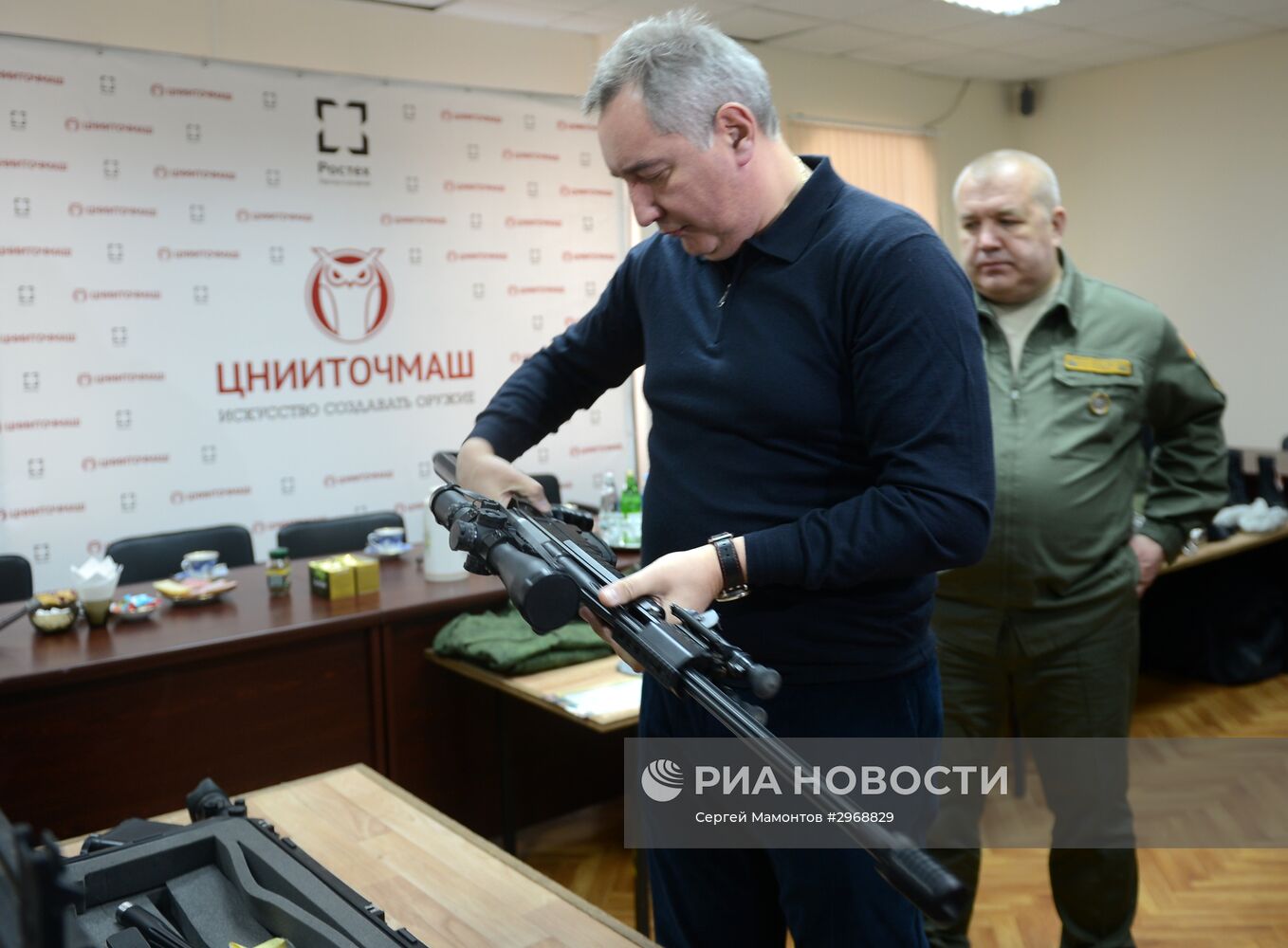 Рабочая поездка вице-премьера РФ Д. Рогозина в Климовск