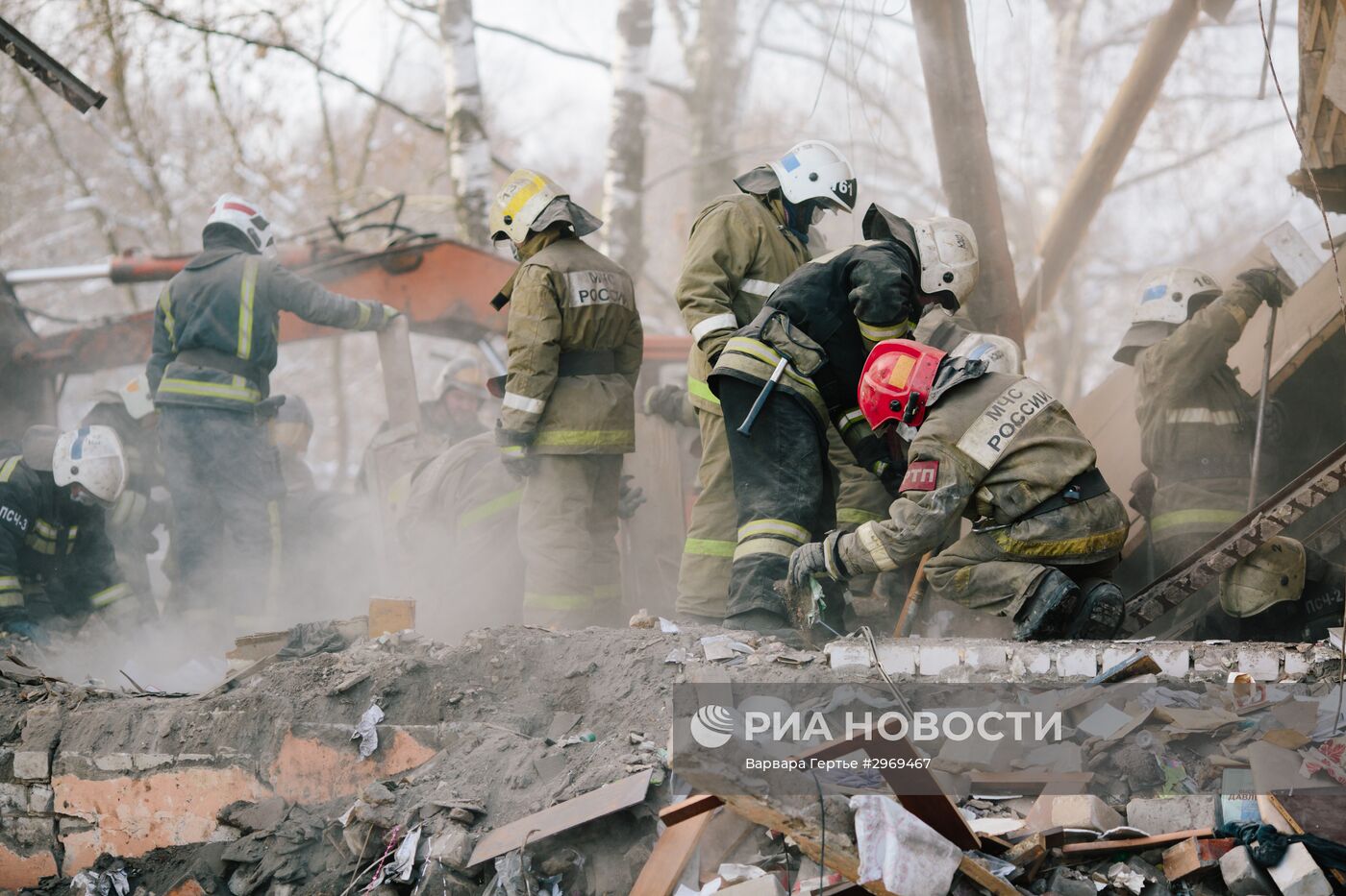 Последствия взрыва газа в жилом доме в Иваново