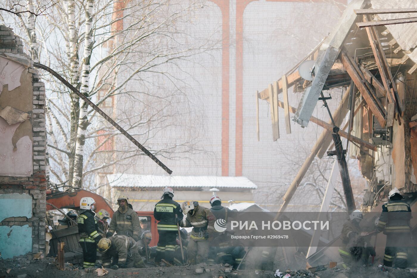 Последствия взрыва газа в жилом доме в Иваново