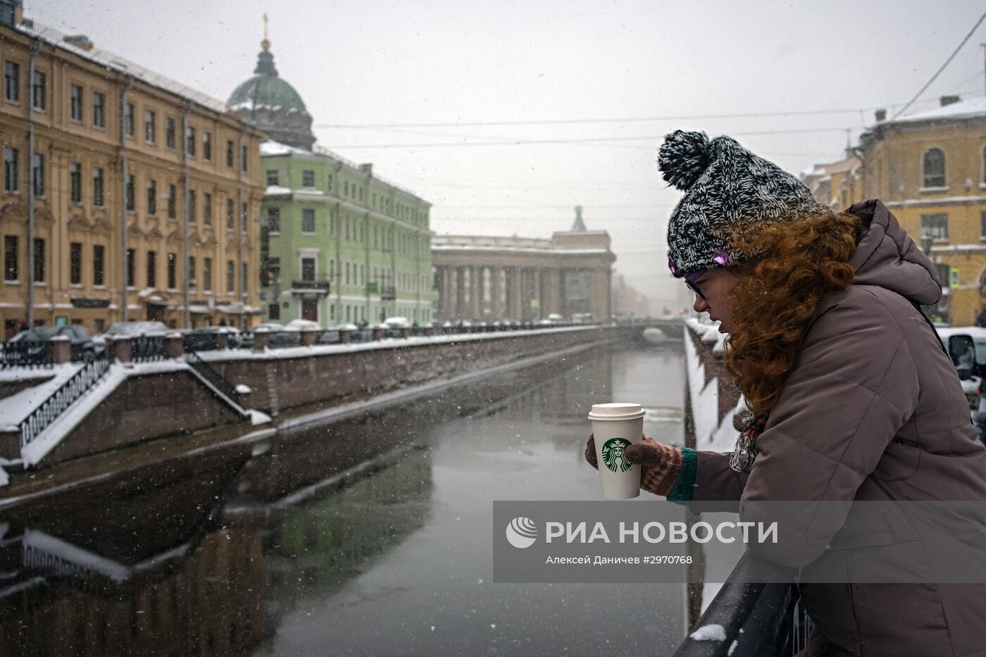 Снегопад в Санкт-Петербурге