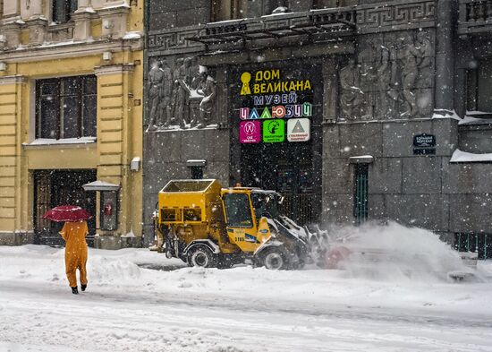 Снегопад в Санкт-Петербурге