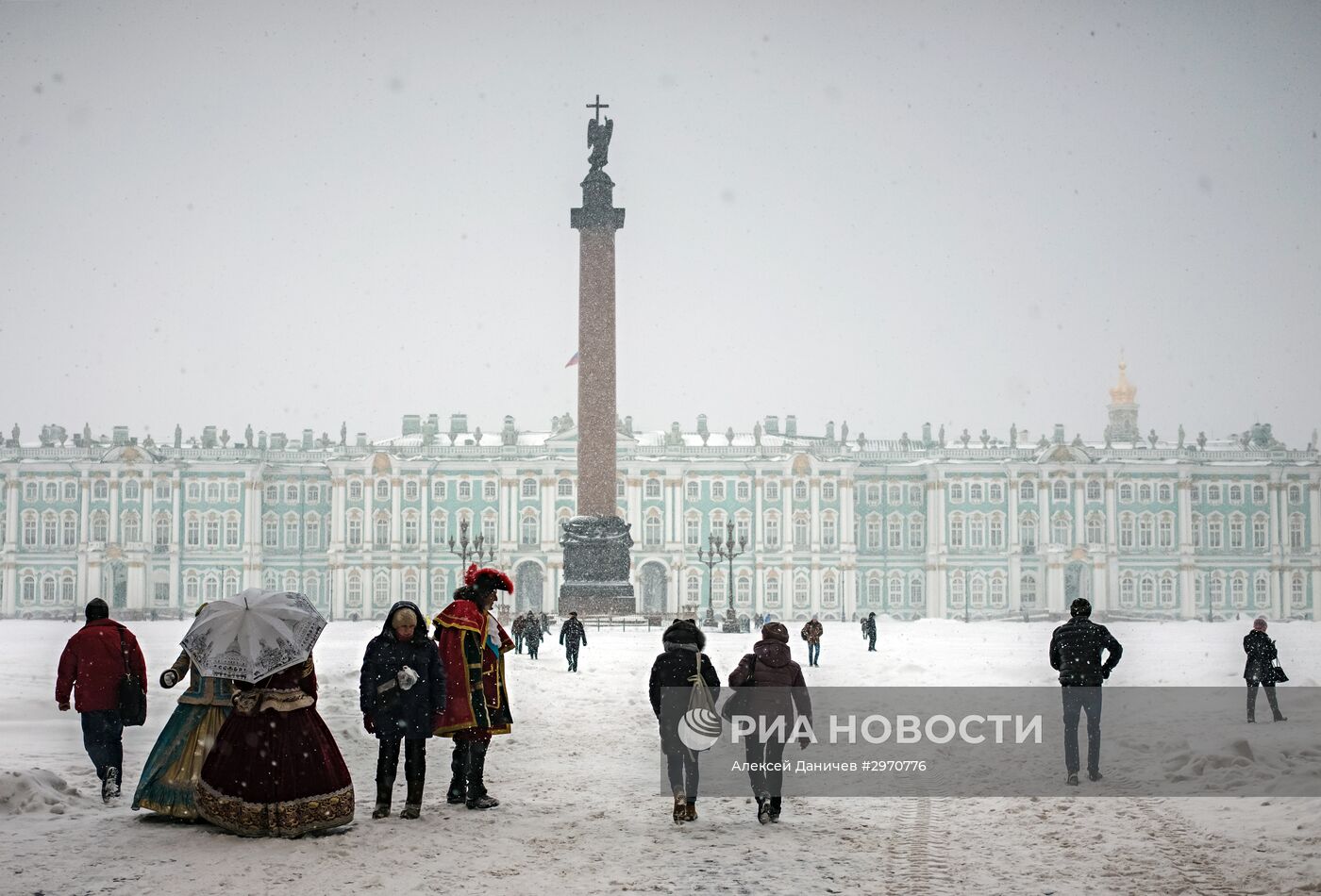 Снегопад в Санкт-Петербурге