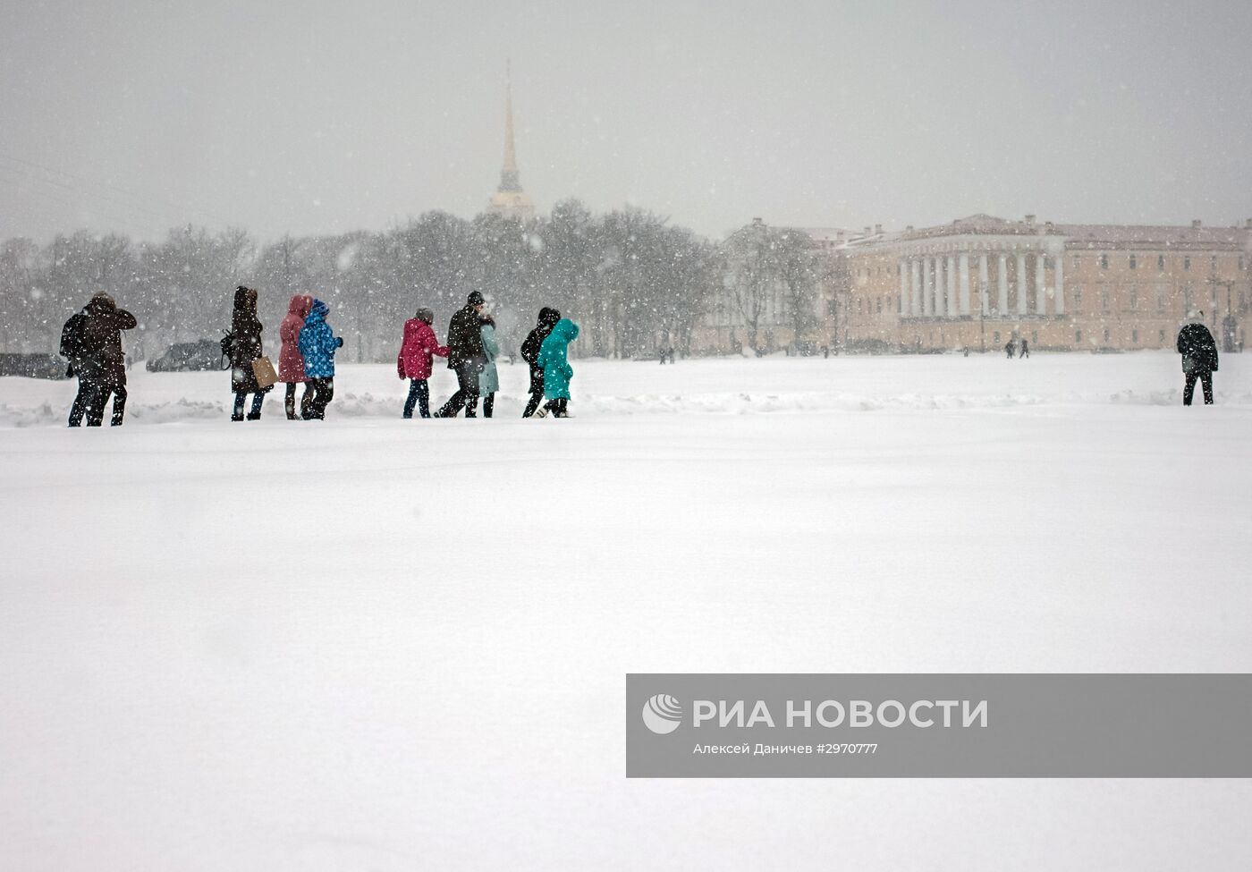 Снегопад в Санкт-Петербурге