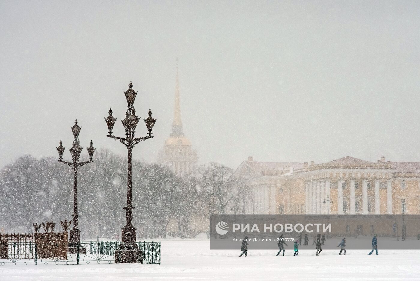 Снегопад в Санкт-Петербурге