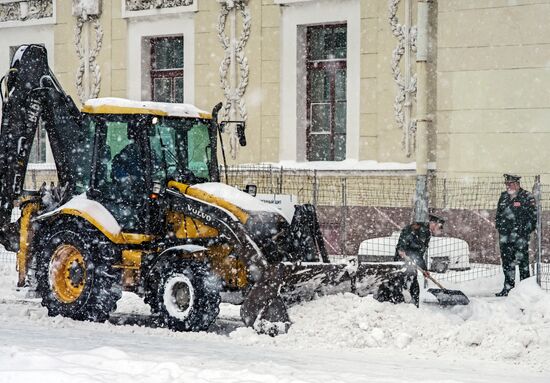 Снегопад в Санкт-Петербурге