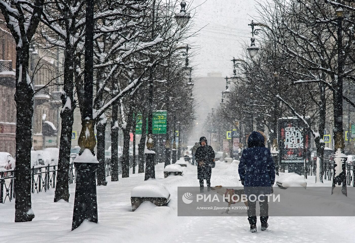 Снегопад в Санкт-Петербурге