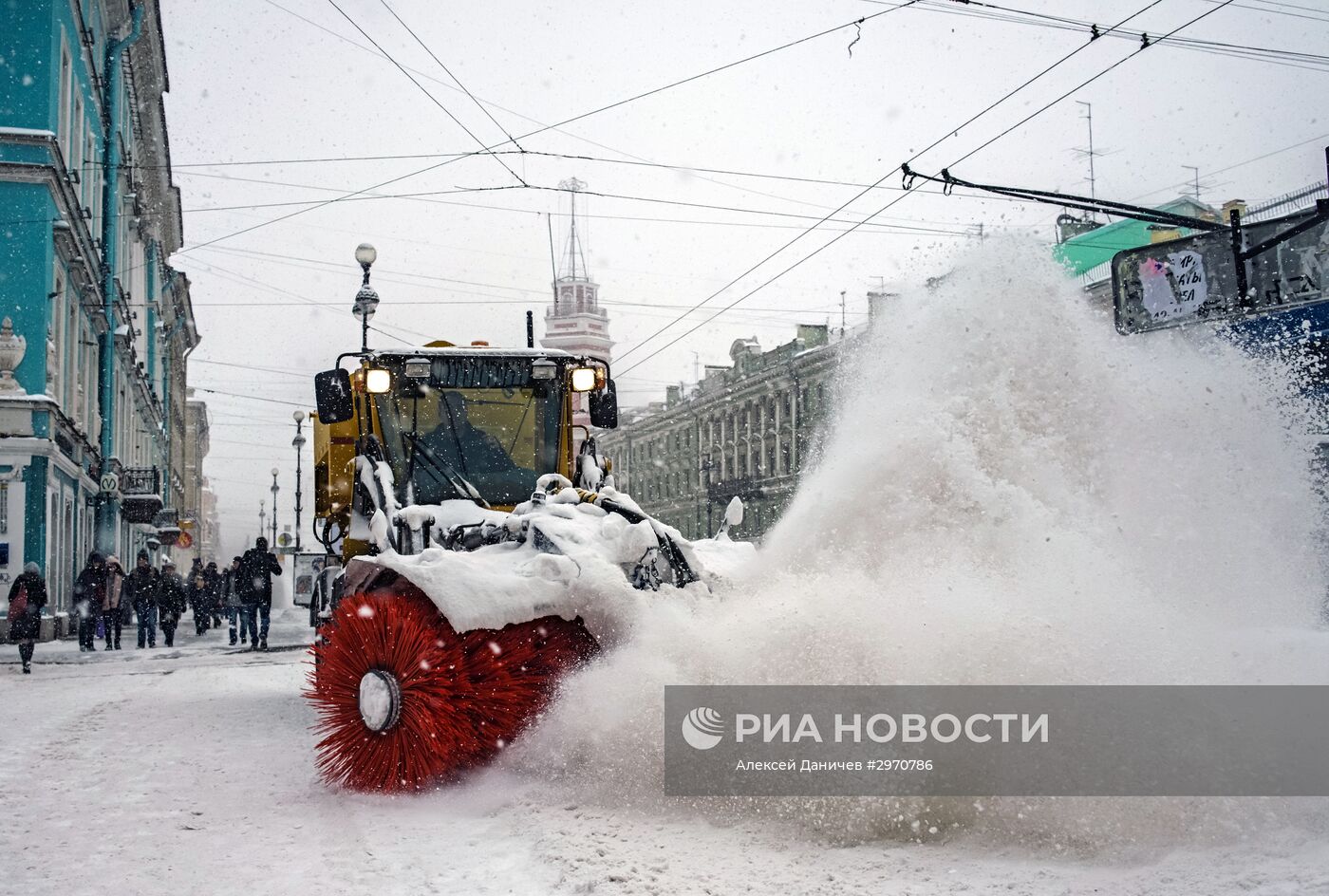 Снегопад в Санкт-Петербурге