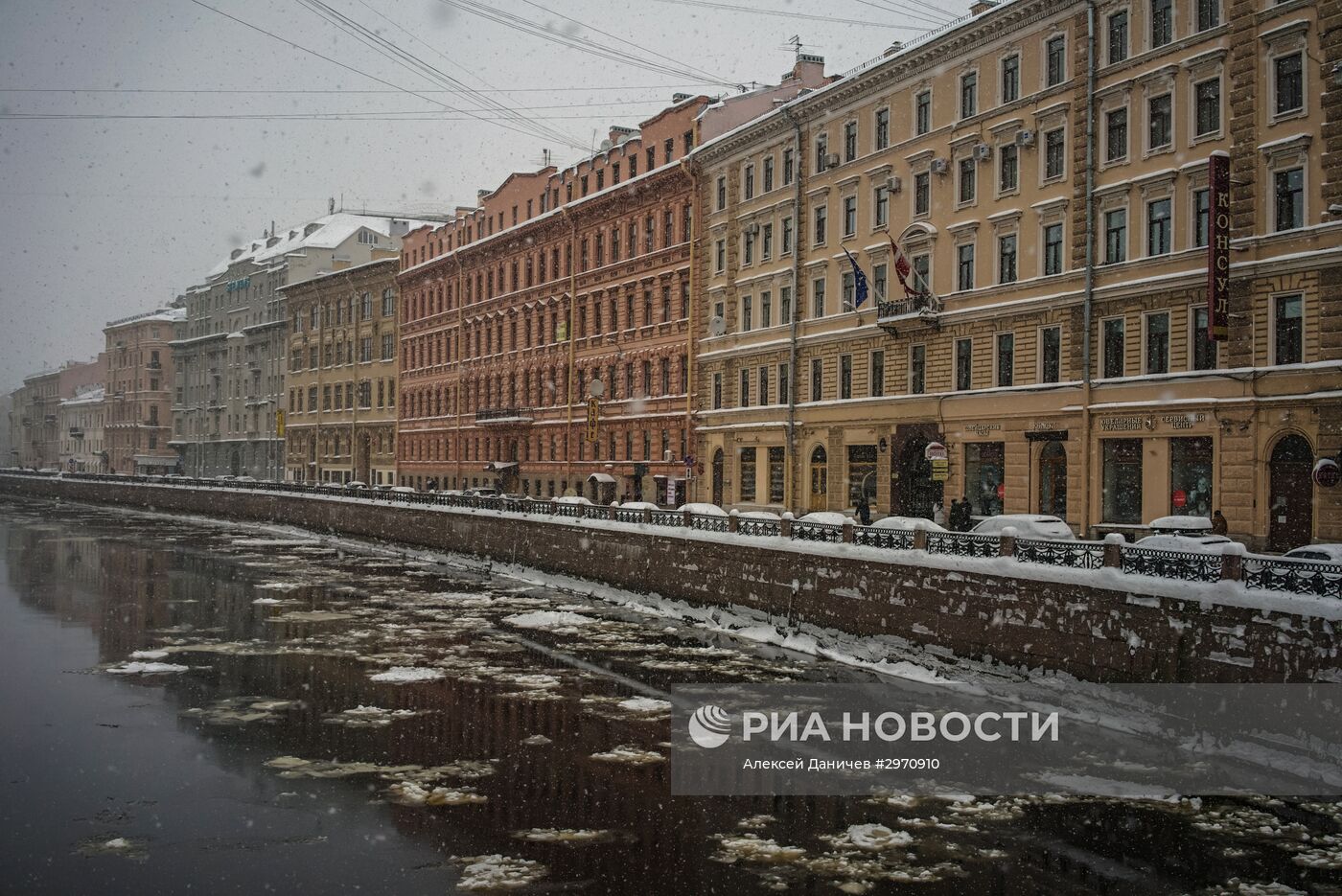 Снегопад в Санкт-Петербурге