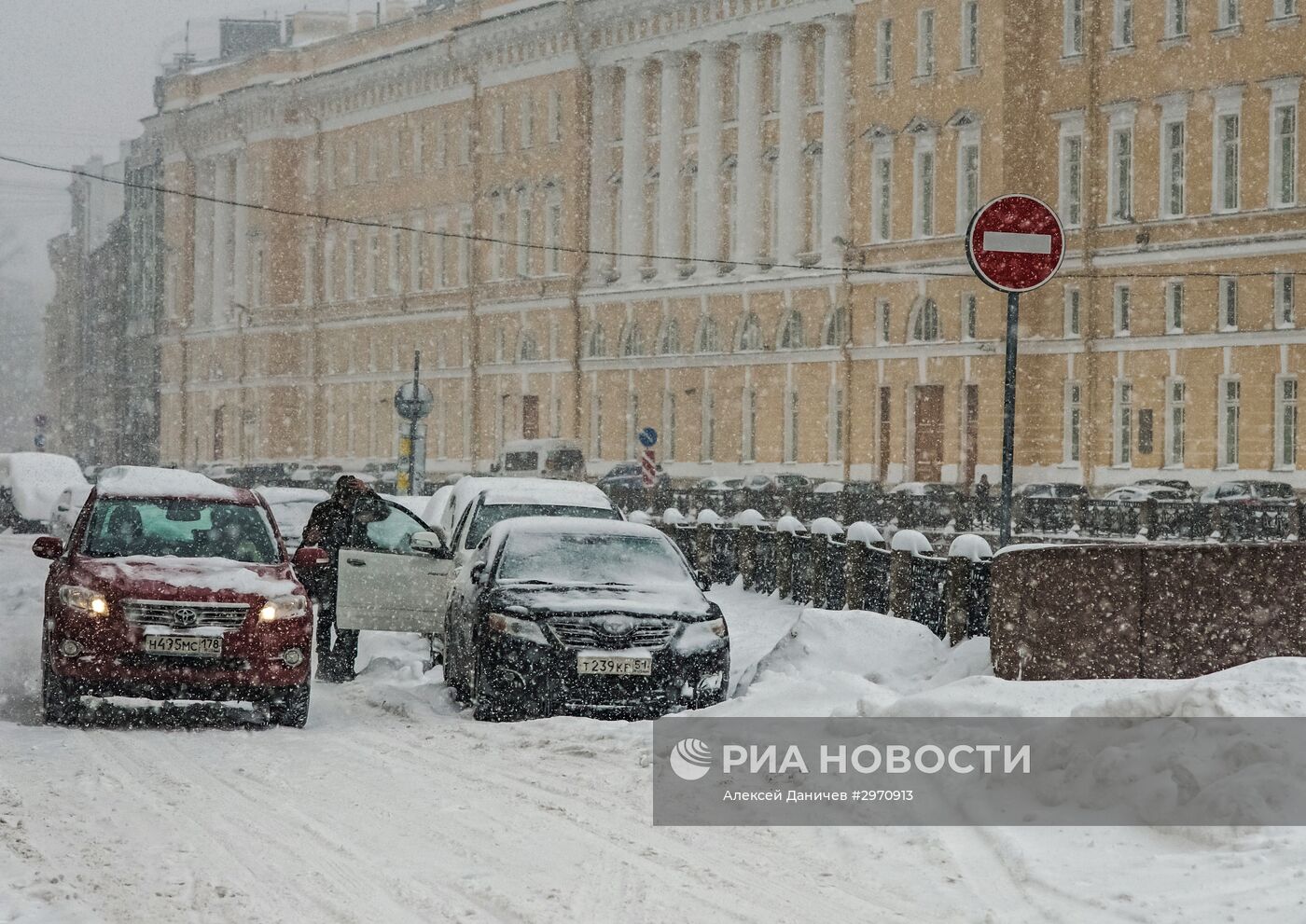 Снегопад в Санкт-Петербурге