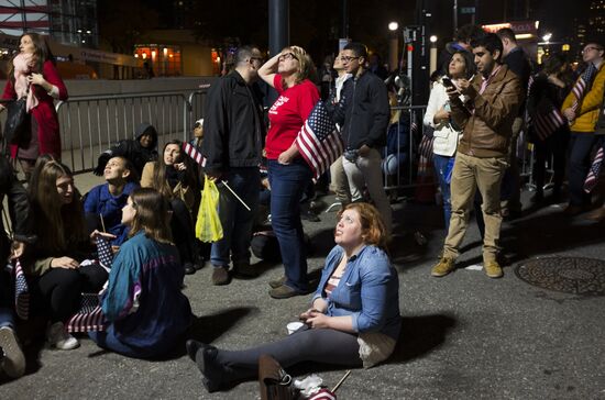 Ситуация у офисов избирательных кампаний кандидатов в президенты США