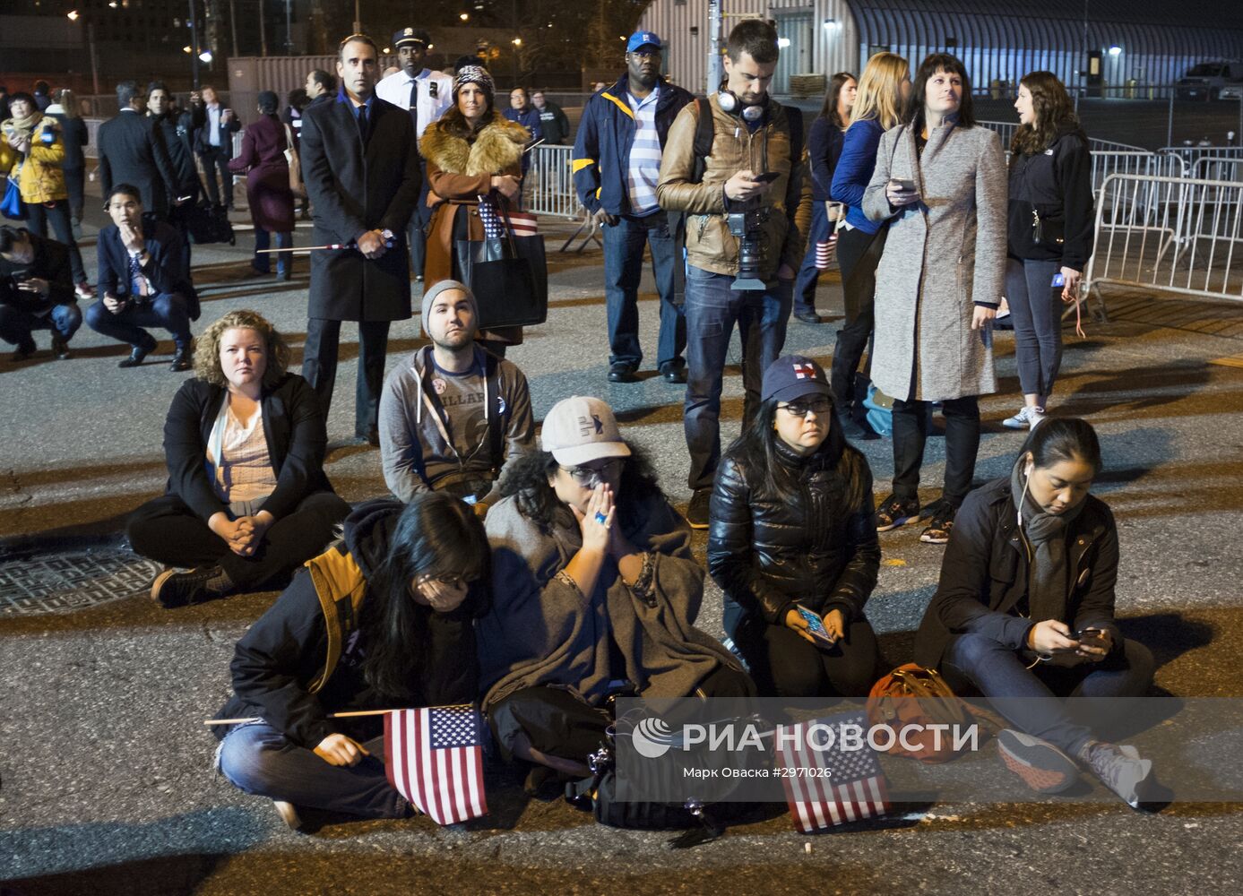 Ситуация у офисов избирательных кампаний кандидатов в президенты США