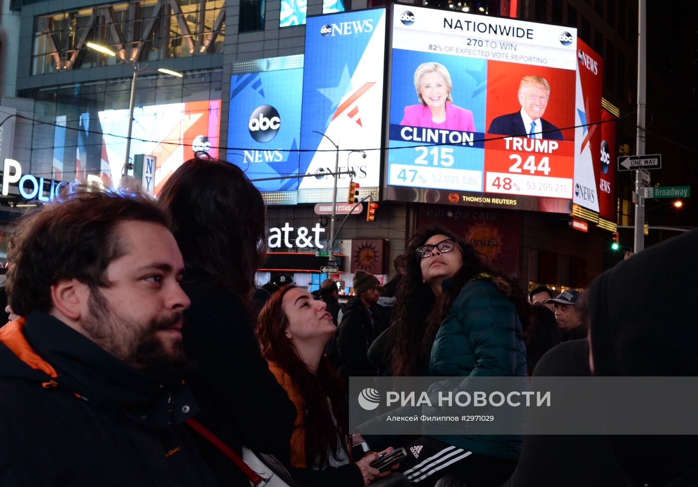 Предварительные итоги голосования на выборах президента США